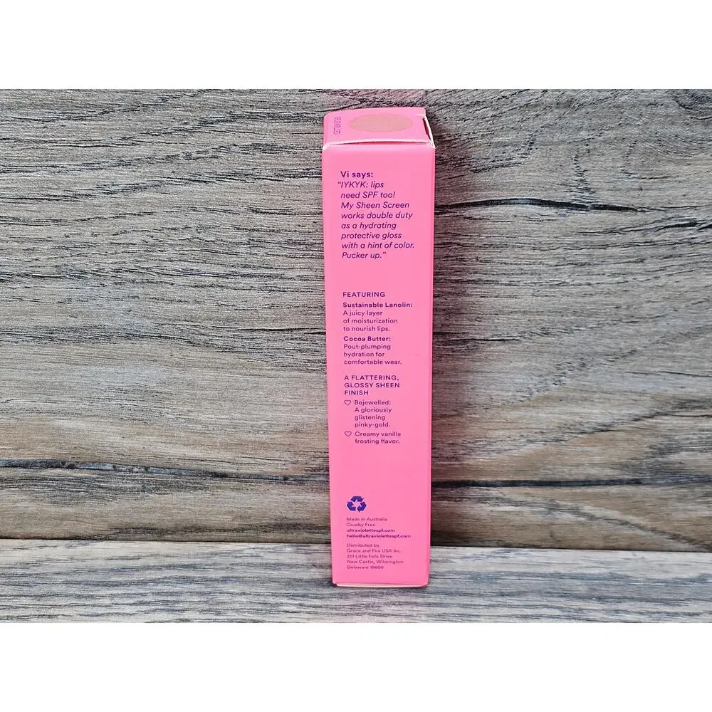 Ultra Violette Sheen Screen SPF 50 Hydrating Lip Balm Bejewelled 0.5 Oz